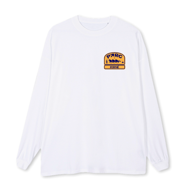 PFCAMELLS White Oversized LS Tee.