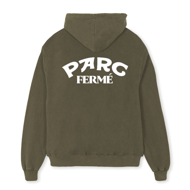 PFCAMELHOOD Vintage Olive Oversized Hoodie.