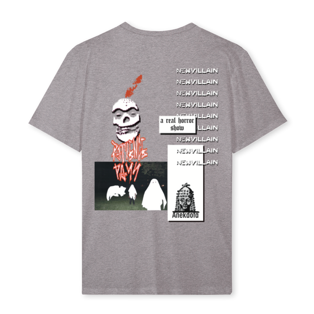FRIENDS FAM PIGEON  Grey Marl Regular Tee.