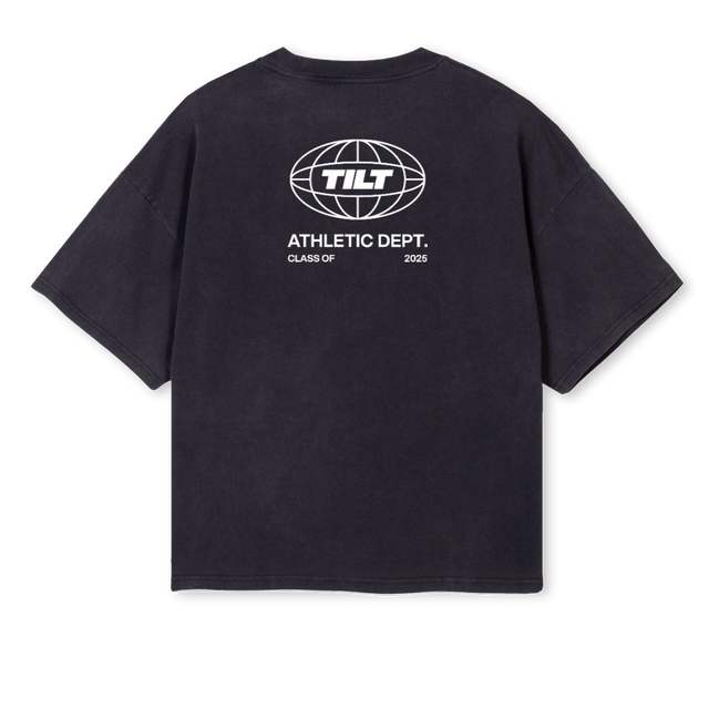 TILT MERCH  Vintage Black Oversized Boxy Tee.