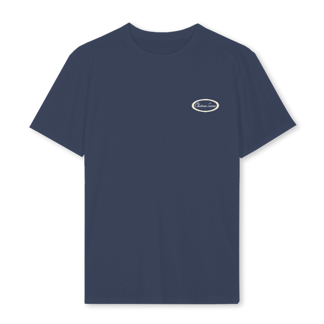 NAVYOVALTEE Navy Blue Regular Tee.