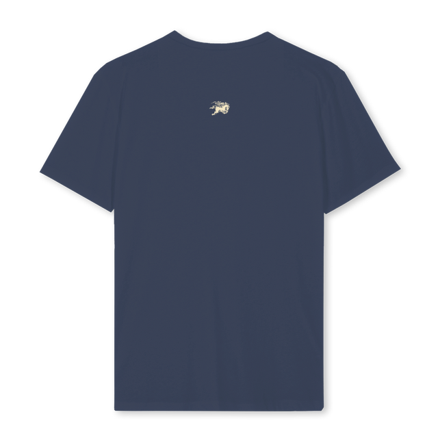 NAVYOVALTEE Navy Blue Regular Tee.