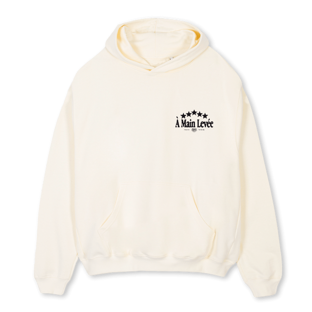 AMLSTARSHOOD Cream Oversized Hoodie.