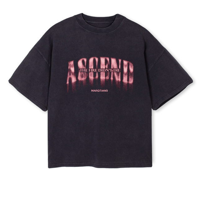 ASCE Vintage Black Oversized Boxy Tee.