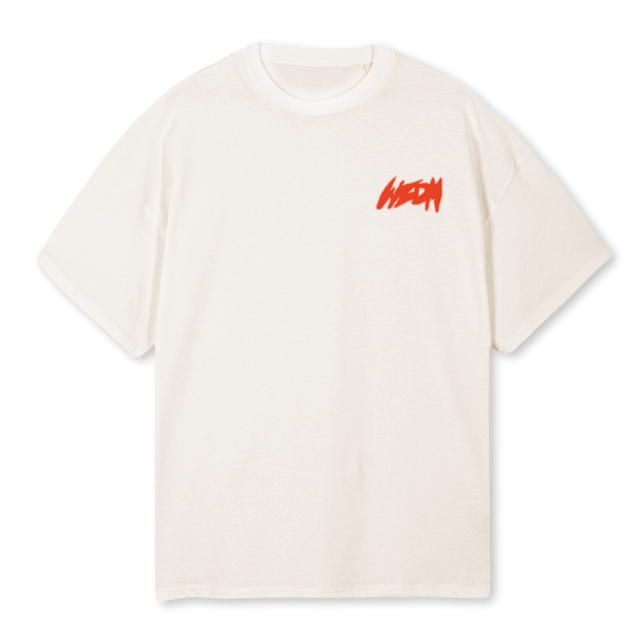 MUNCHIEKILLER Vintage White Oversized Tee.