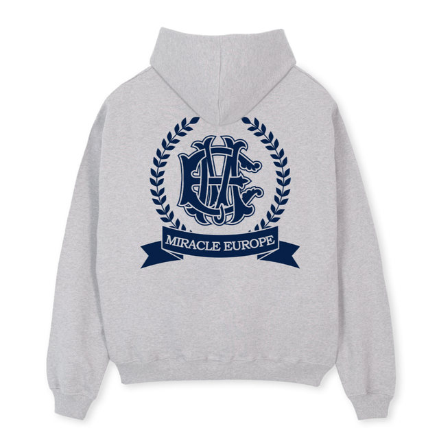 SAMPLEXNINE Light Grey Marl Oversized Hoodie.