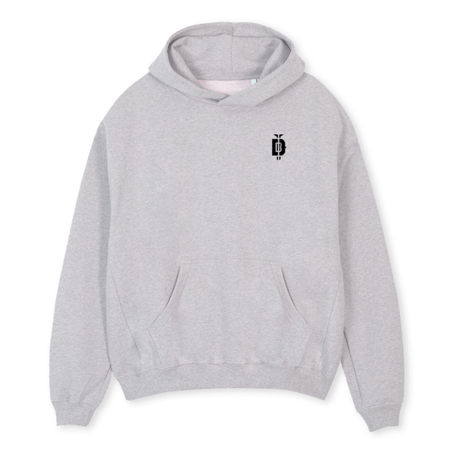 DIANSTIAPLANTAVERDE Light Grey Marl Oversized Hoodie.