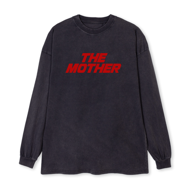 LONG Vintage Black Oversized LS Tee.
