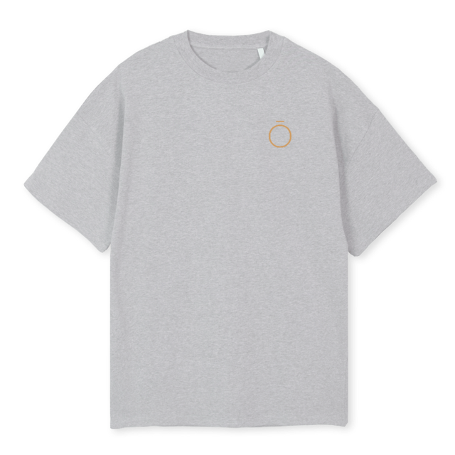 JSJJSJSJJDJDJDJDJDJJ Light Grey Marl Oversized Tee.