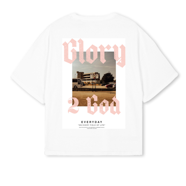 GTWOG White Oversized Boxy Tee.