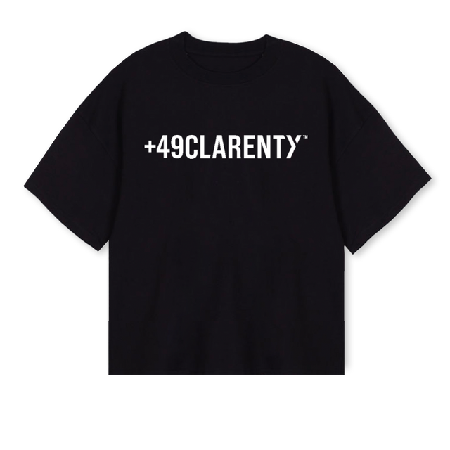 NAFZCLUBBLK Black Oversized Boxy Tee.