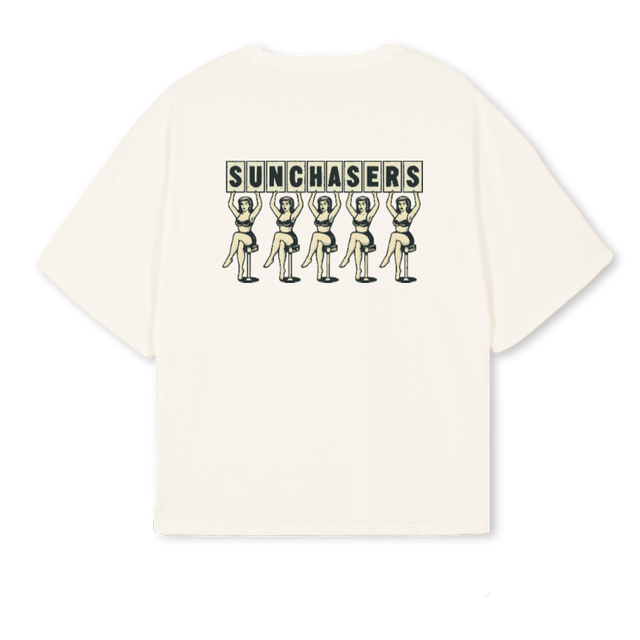 MICKIE Vintage White Oversized Boxy Tee.