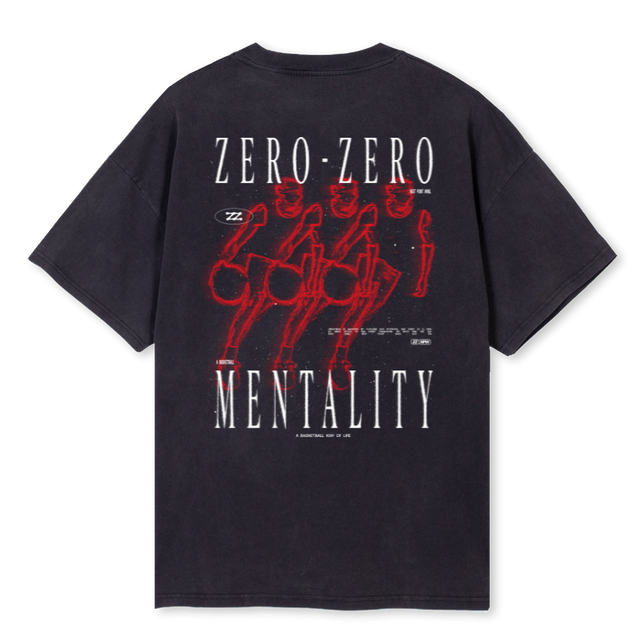 ZZNUMENTAL Vintage Black Oversized Tee.