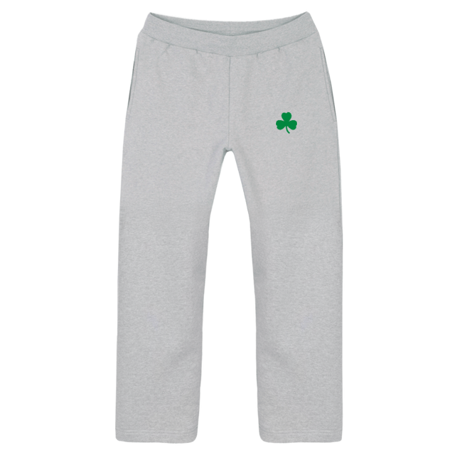FRGL GPAN Light Grey Marl Straight-Leg Relaxed Sweatpants.