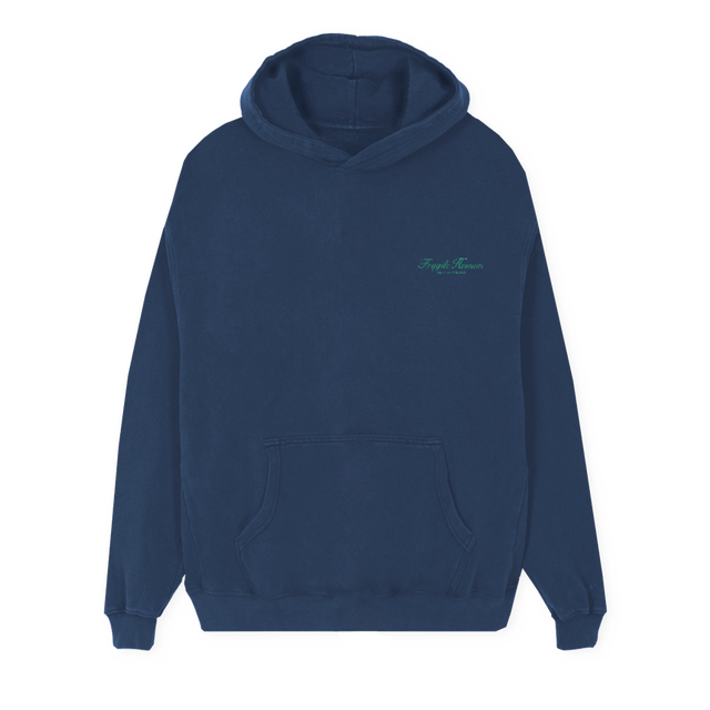 LOGOG  Navy Blue Regular Hoodie.