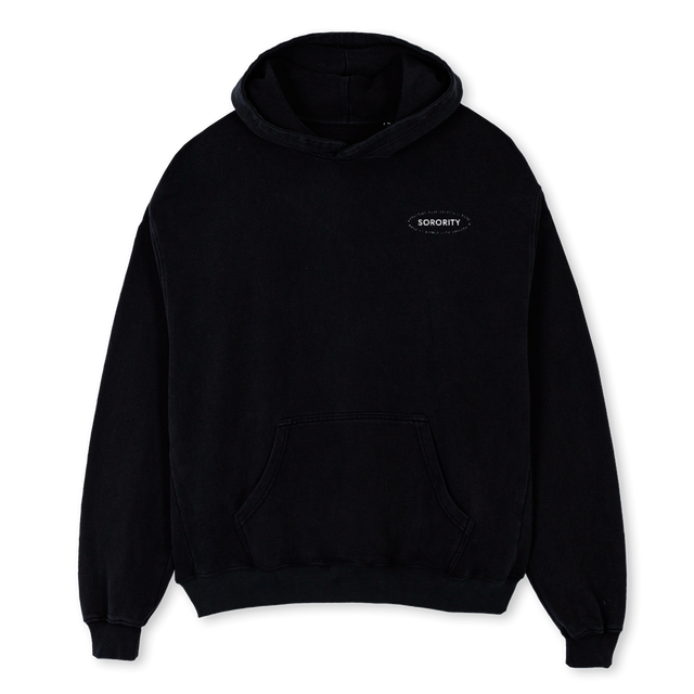 ACBLCKHOODIE Black Oversized Hoodie.