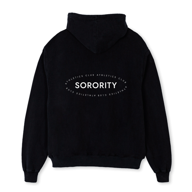 ACBLCKHOODIE Black Oversized Hoodie.