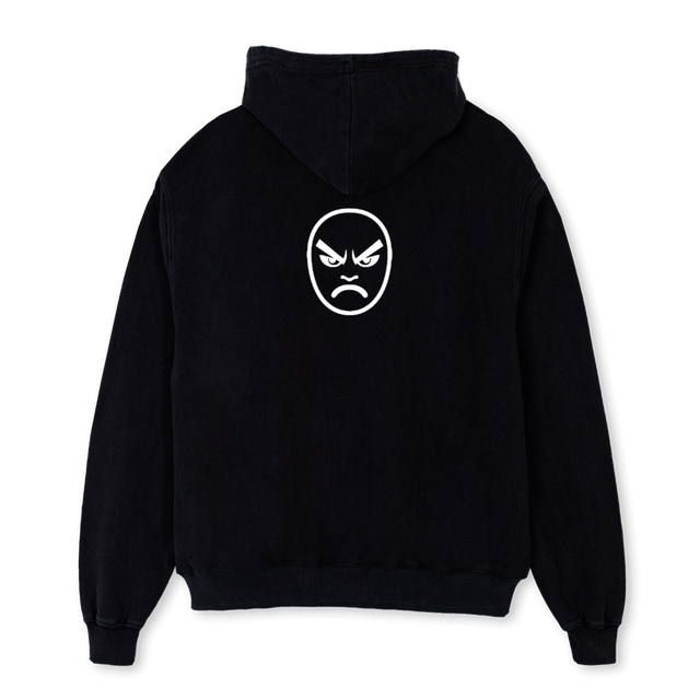 AGJPBLACKDBL Black Oversized Hoodie.