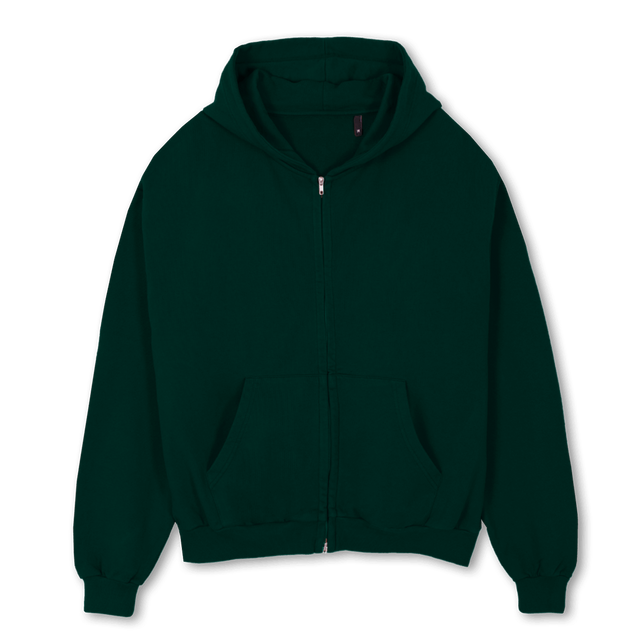 SWEATHUSH Wild Green Oversized Zipped Hoodie.
