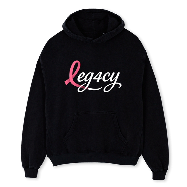 OCT LEGCY Black Oversized Hoodie.