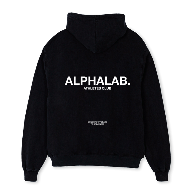 ATHLETESCLUB Black Oversized Hoodie.