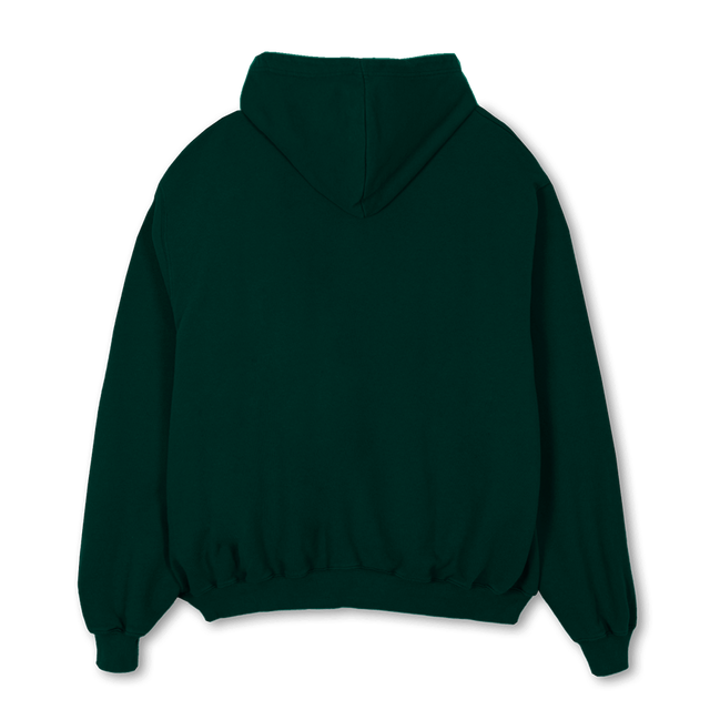 BLESSEDZIP Wild Green Oversized Zipped Hoodie.