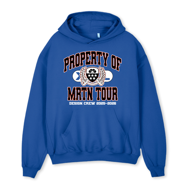 MRTNTOURBLUE Cobalt Blue Oversized Hoodie.