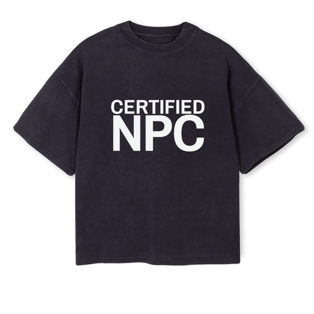 CERTIFIED Vintage Black Oversized Boxy Tee.
