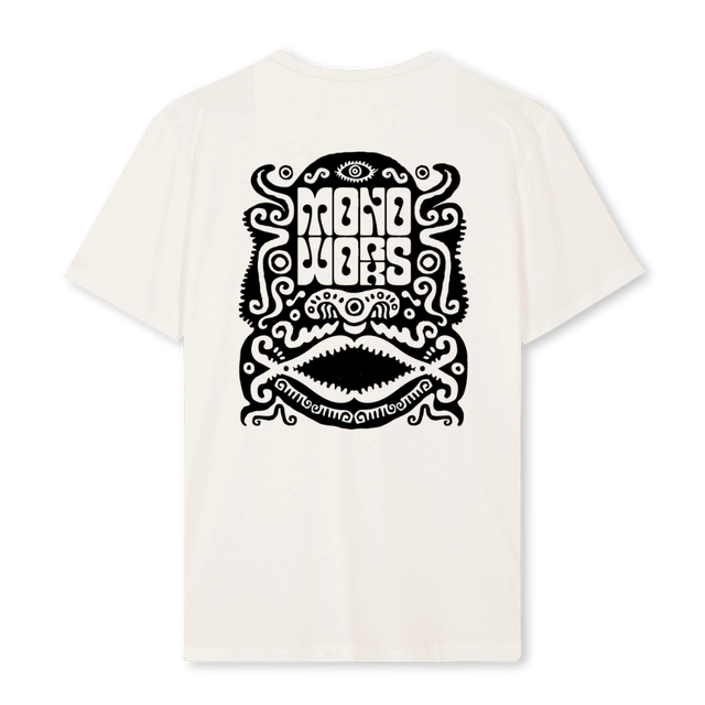 MONOCYCLOPS Vintage White Regular Tee.