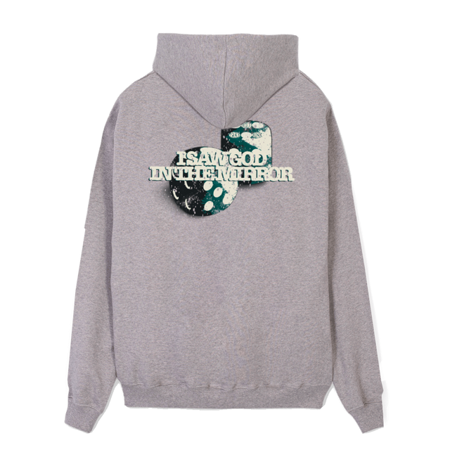 ONETRACKHOODIE Grey Marl Regular Zipped Hoodie.