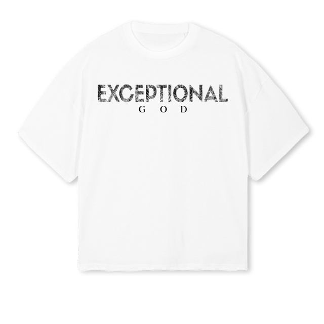 EXCWTCP White Oversized Boxy Tee.