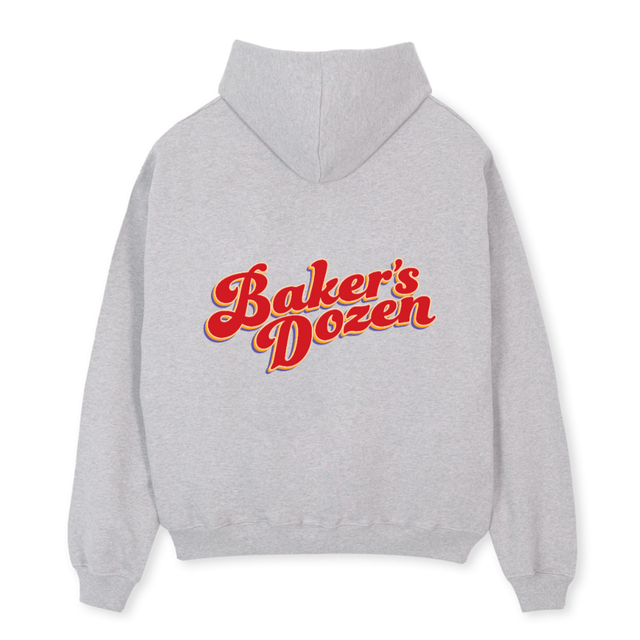JBGREY Light Grey Marl Oversized Hoodie.