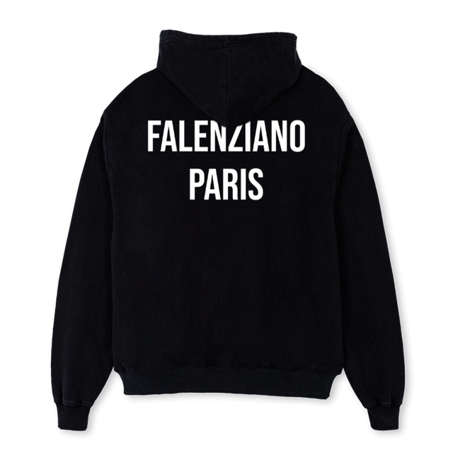 ARCHANGEL MICHEAL FZ Black Oversized Hoodie.