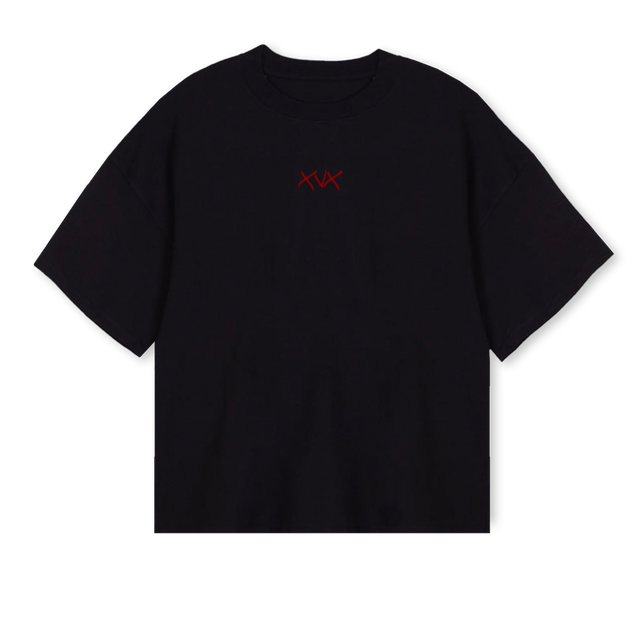 XVX Black Oversized Boxy Tee.