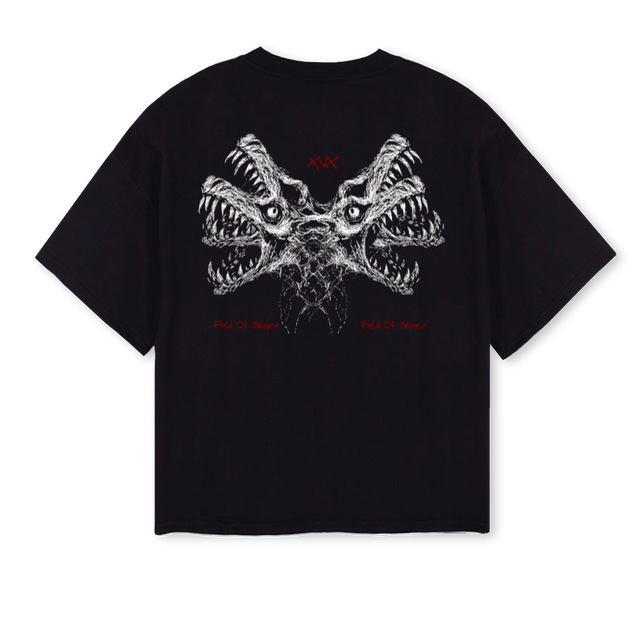 XVX Black Oversized Boxy Tee.