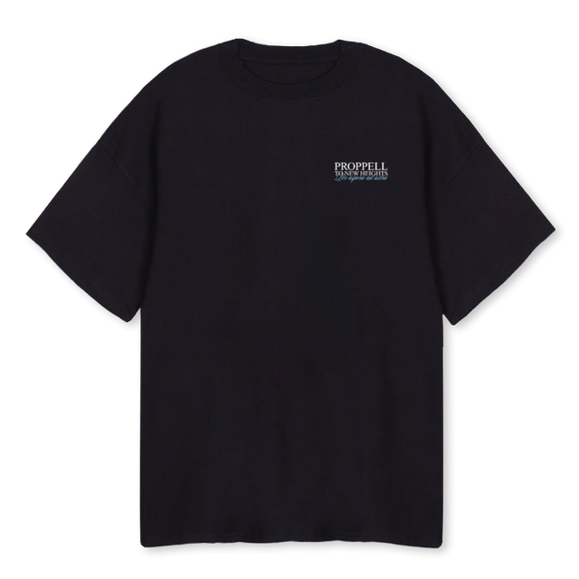 ZTNH Black Oversized Tee.