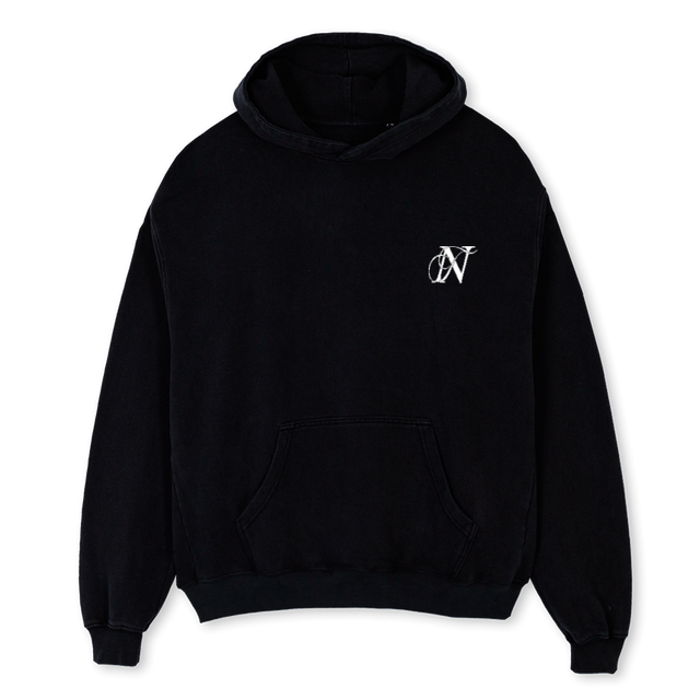 MVHOODBLK Black Oversized Hoodie.