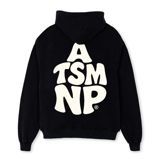 ATS OGT HDY Black Oversized Hoodie.
