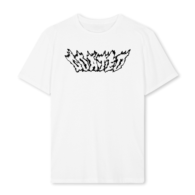 ABSTRACT White Regular Tee.