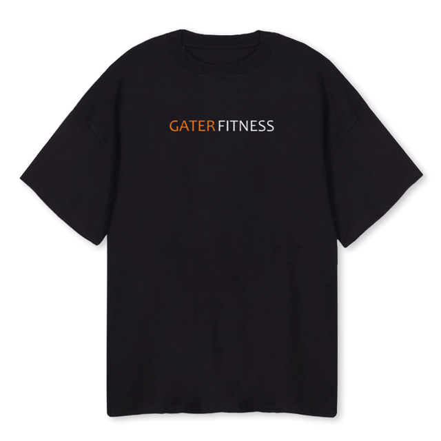 GATERFITNESSTEE Black Oversized Tee.