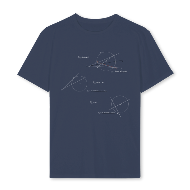 TDS GEOMETRY NOTES Navy Blue Regular Tee.