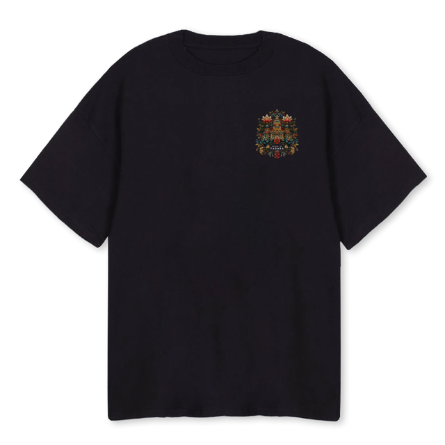 HOUSEOFPGR Black Oversized Tee.