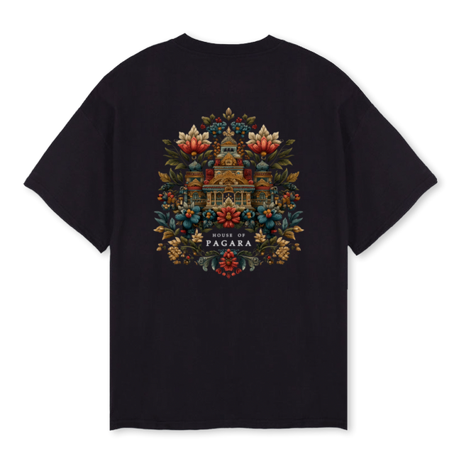 HOUSEOFPGR Black Oversized Tee.