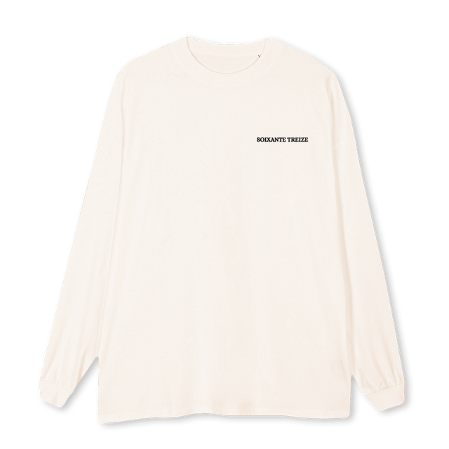 HONNEUR Vintage White Oversized LS Tee.