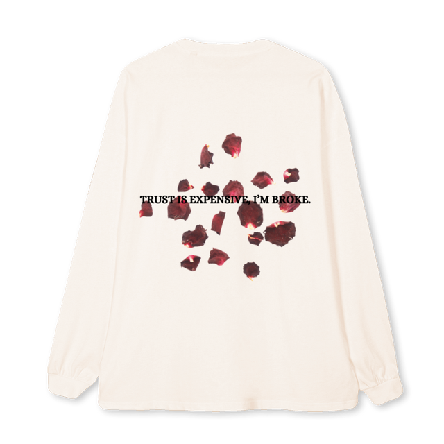 HONNEUR Vintage White Oversized LS Tee.