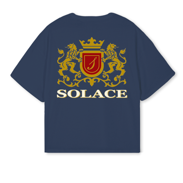 SOLACEROYALNAVY Navy Blue Oversized Boxy Tee.