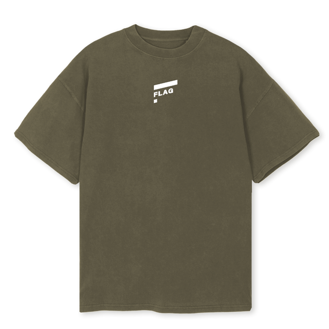 VINTOLIVENEW Vintage Olive Oversized Tee.