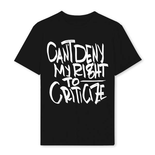 CANTDENYBLACK Black Regular Tee.
