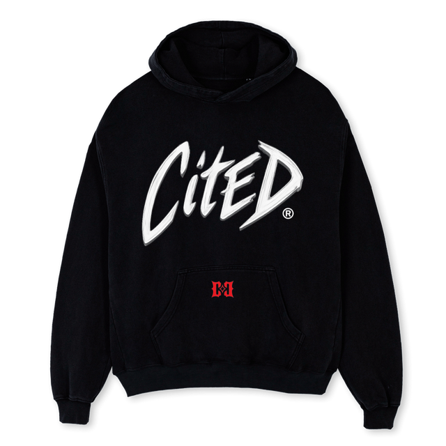 CITD RULES Black Oversized Hoodie.