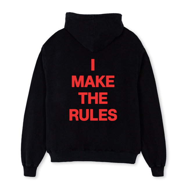 CITD RULES Black Oversized Hoodie.